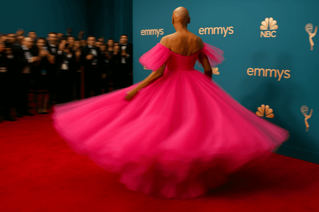 RuPaul Shines in Custom Valentino at the 2023 Emmys Red Carpet
