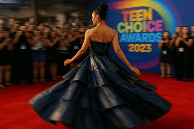 Tessa Thompson Turns Heads in Custom Louis Vuitton at the 2023 Teen Choice Awards