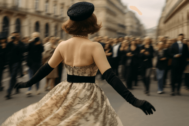 Hari Nef Brings Vintage Glamour to Paris Couture Week in Custom Chanel
