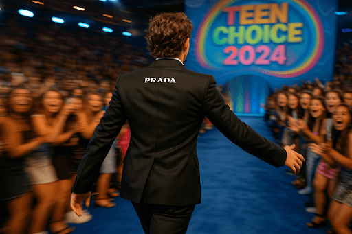Tom Holland Shines in Custom Prada at the 2024 Teen Choice Awards