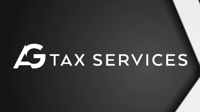 Logo of AG Tax Services on a dark background